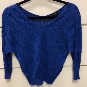 SP sapphire shimmer blue top 3/4 sleeves